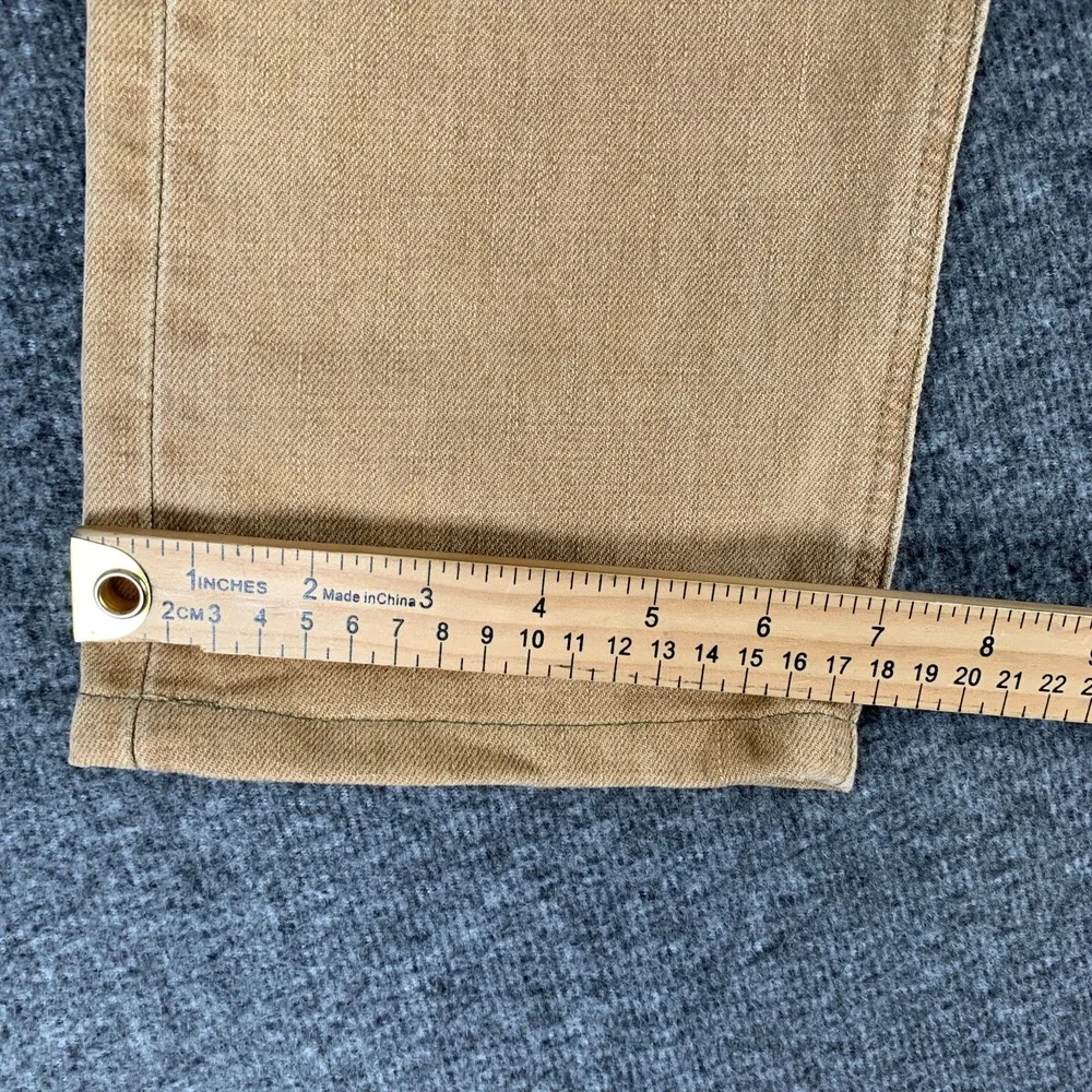 Double RRL Jeans Men 31x29 High Rise Slim Japanese Denim Brown Cowboy Western